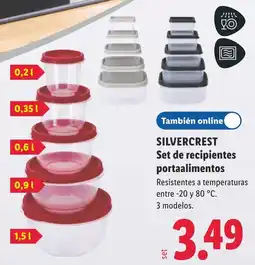 Lidl Silvercrest set de recipientes portaalimentos oferta