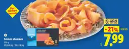 Lidl Salmón ahumado oferta