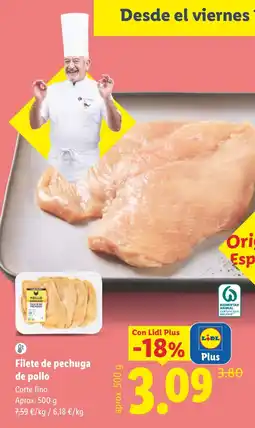 Lidl Lidl filete de pechuga de pollo oferta