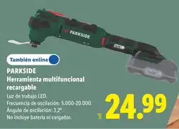 Lidl Parkside herramienta multifuncional recargable oferta
