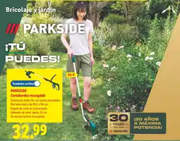 Lidl Parkside cortabordes recargable oferta