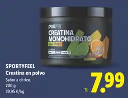 Lidl Sportyfeel creatina en polvo oferta