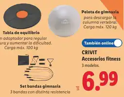 Lidl Crivit accesorios fitness oferta