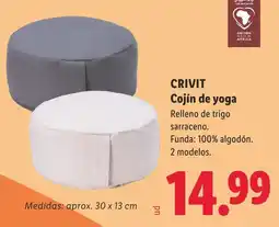 Lidl Crivit cojín de yoga oferta
