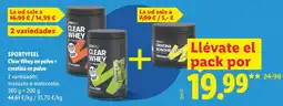 Lidl Sportyfeel clear whey en polvo + creatina en polvo oferta