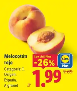 Lidl Lidl Melocotón rojo oferta