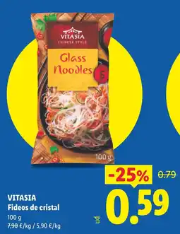 Lidl VITASIA Fideos de cristal oferta