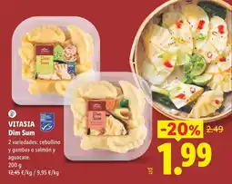 Lidl Vitasia dim sum oferta