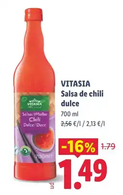 Lidl VITASIA salsa de chili dulce oferta