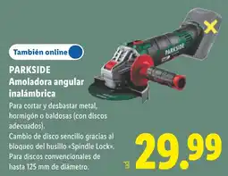Lidl Parkside amoladora angular inalámbrica oferta