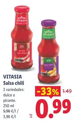 Lidl Vitasia salsa chili oferta