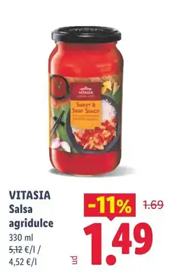Lidl VITASIA Salsa agridulce oferta