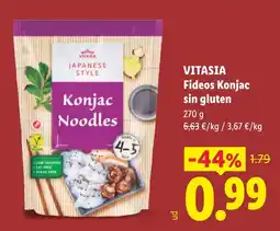 Lidl Vitasia konjac noodles oferta