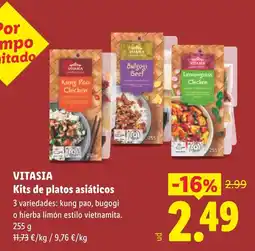 Lidl VITASIA kits de platos asiáticos oferta