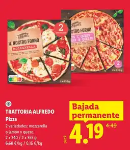 Lidl Trattoria Alfredo pizza oferta