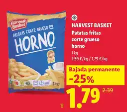 Lidl Harvest Basket patatas fritas corte grueso horno oferta