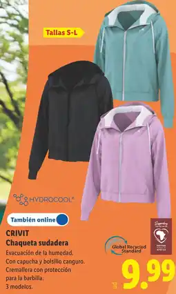 Lidl Crivit chaqueta sudadera oferta