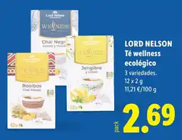 Lidl Lord Nelson té wellness ecológico oferta