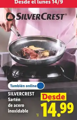 Lidl Silvercrest sartén de acero inoxidable oferta