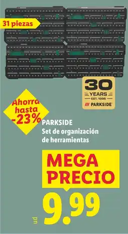 Lidl Parkside set de organización de herramientas oferta