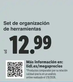Lidl Set de organización de herramientas oferta
