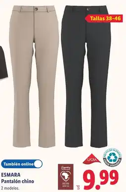 Lidl Esmara pantalón chino oferta