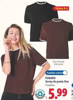 Lidl Esmara jersey de punto fino oferta