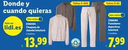 Lidl Esmara chaqueta de chándal interlock oferta
