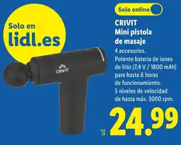 Lidl Crivit mini pistola de masaje oferta
