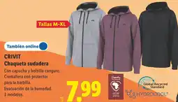 Lidl Crivit chaqueta sudadera oferta