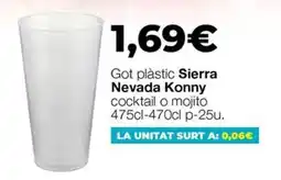 Comerco Cash & Carry Sierra Nevada Konny got plàstic oferta