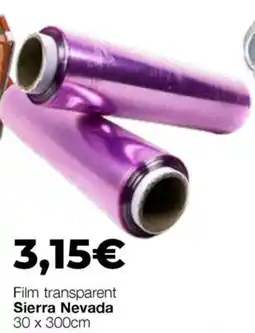 Comerco Cash & Carry Sierra Nevada film transparent oferta