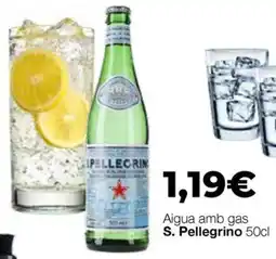 Comerco Cash & Carry S. Pellegrino aigua amb gas oferta