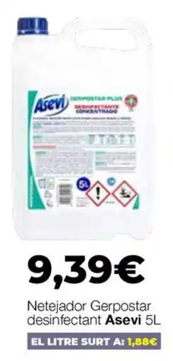 Comerco Cash & Carry Asevi netejador gerpostar desinfectant oferta