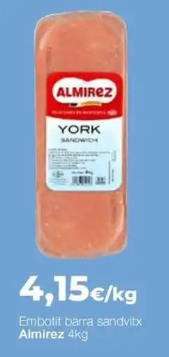Comerco Cash & Carry Almirez york sandwich oferta