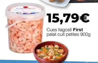 First cues llagostí pelat cuit petites