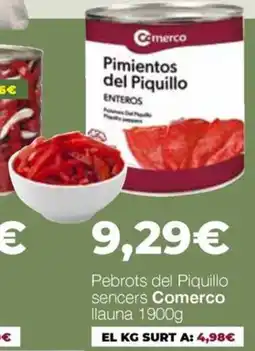 Comerco Cash & Carry Comerco pimientos del piquillo enteros oferta