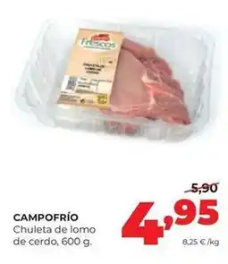 Alimerka Campofrío - chuleta de lomo de cerdo oferta