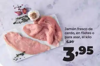 Alimerka Jamón fresco de cerdo, en filetes o para asar oferta