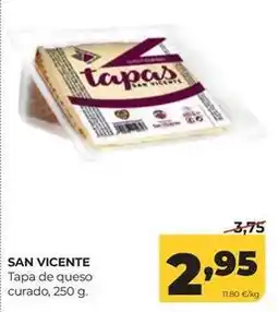 Alimerka San vicente - tapa de queso curado oferta