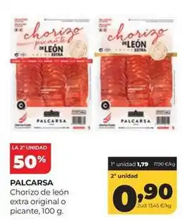 Alimerka Palcarsa - chorizo de león extra original o picante oferta