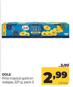 Alimerka Dole - piña tropical gold en rodajas oferta