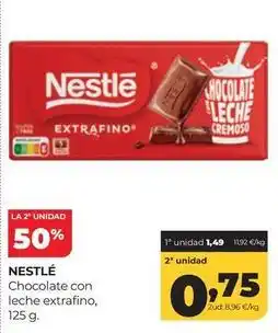 Alimerka Nestlé - chocolate con leche extrafino oferta
