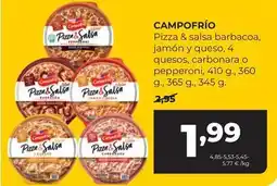 Alimerka Campofrío - pizza & salsa barbacoa oferta