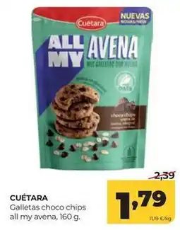 Alimerka Cuétara - galletas choco chips all my avena oferta