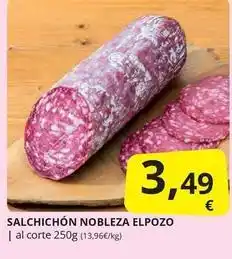 Supermercados MAS Elpozo - salchichon nobleza oferta