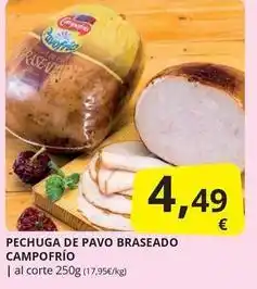 Supermercados MAS Campofrío - pechuga de pavo braseado oferta