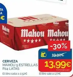 Supermercados La Despensa Mahou - cerveza 5 estrellas p24 latas oferta