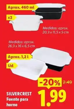 Ocine Silvercrest - fuente para horno oferta