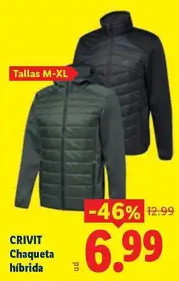 Ocine Crivit - chaqueta híbrida oferta